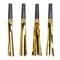 Beistle Club Pack of 96 Black and Metallic Gold Fringed Squawker Noisemakers 6"